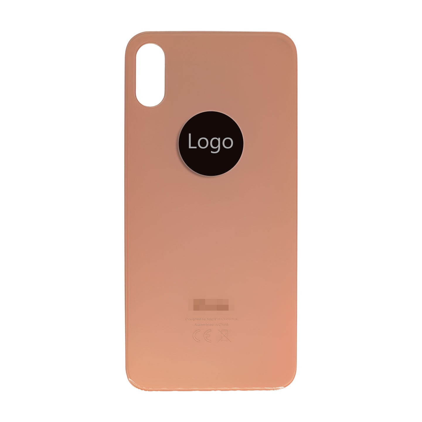 iPhone XS Max Rückglas Backcover mit Logo (AAA-Qualität)