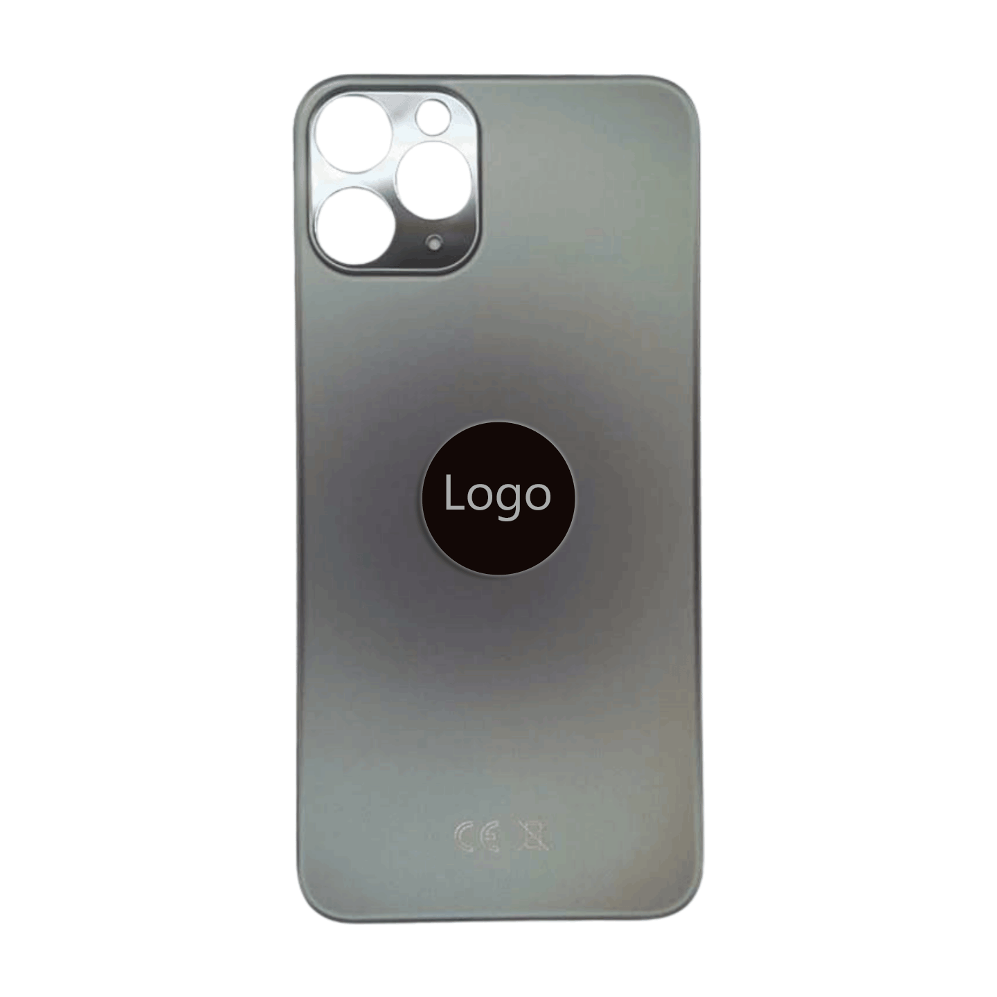 iPhone 11 Pro Max Rückglas Backcover mit Logo (AAA-Qualität)