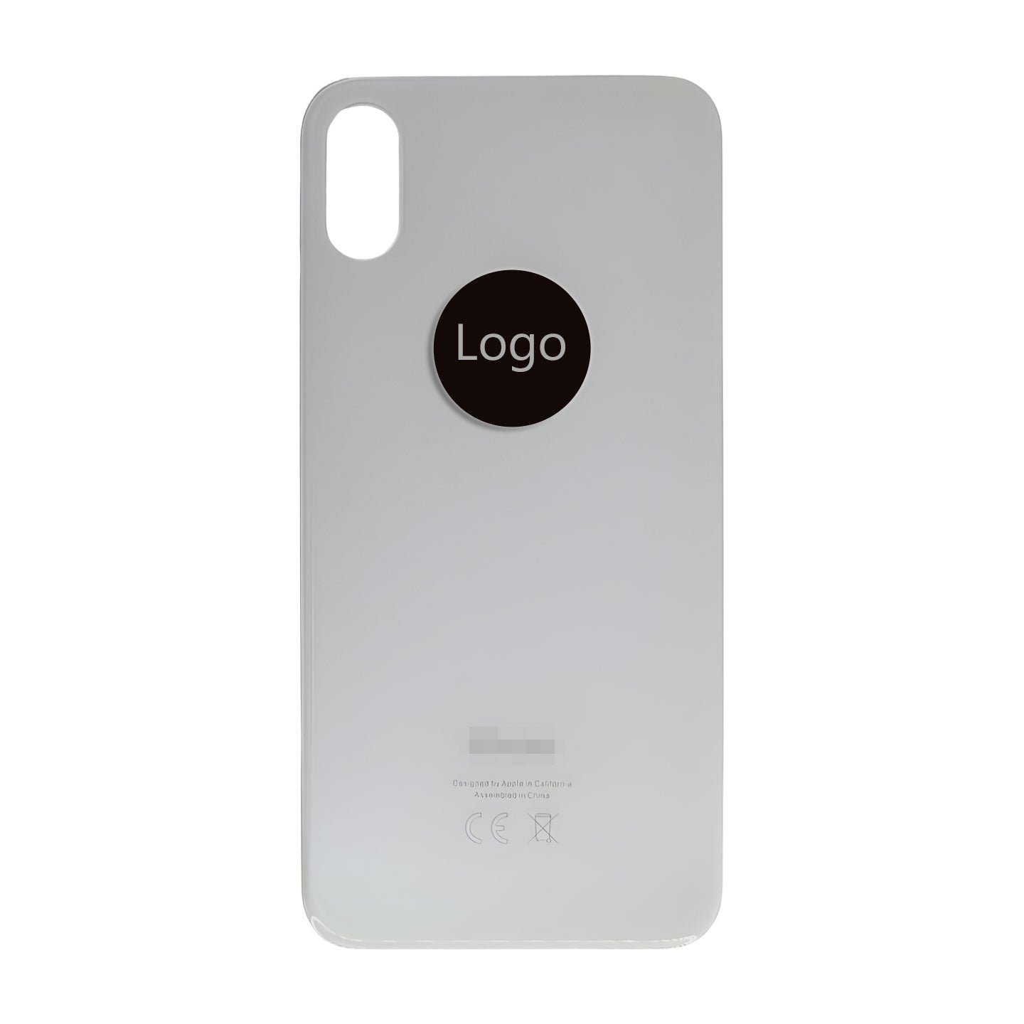 iPhone XS Max Rückglas Backcover mit Logo (AAA-Qualität)