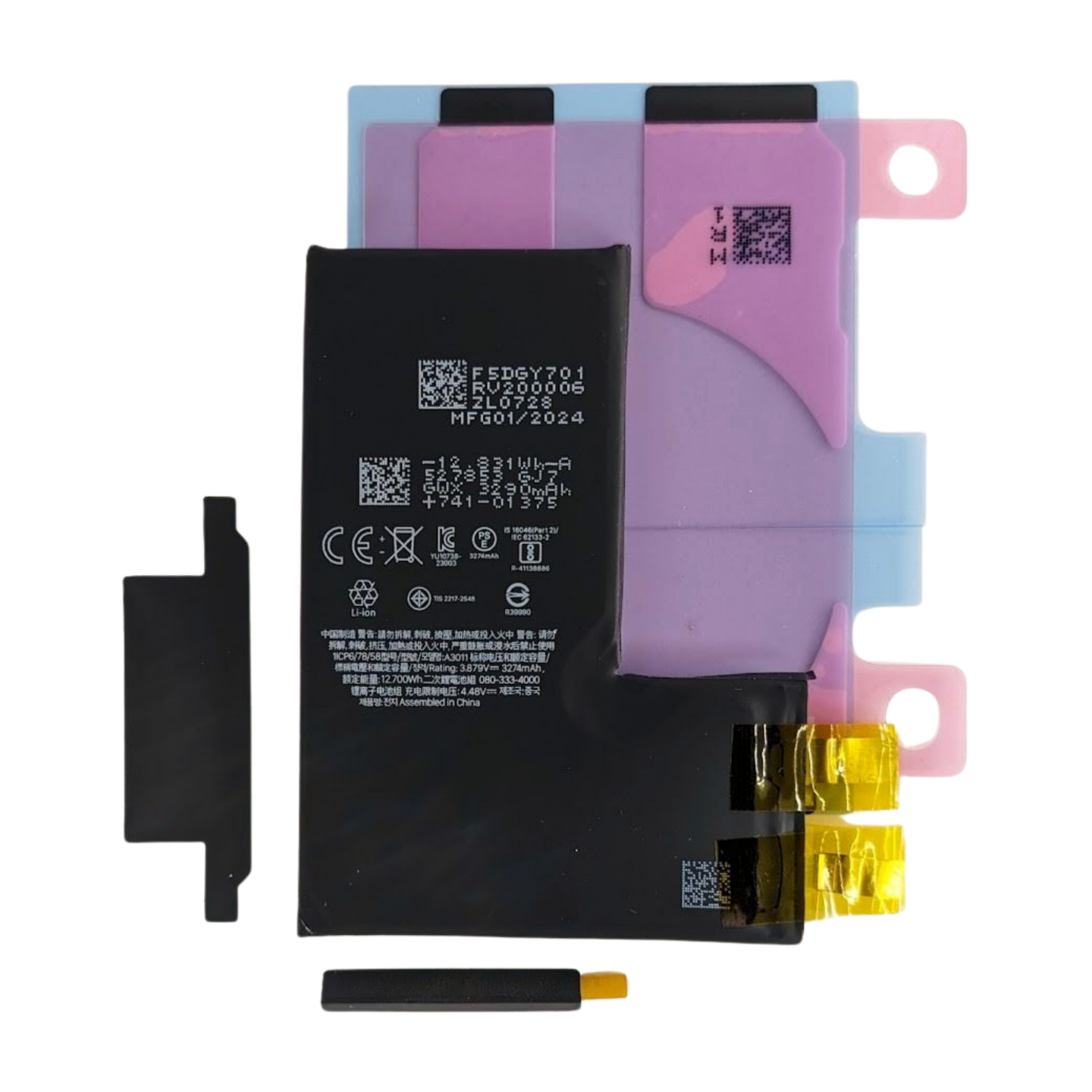 iPhone 15 Pro OEM Akkuzelle ohne BMS zum Punktschweißen