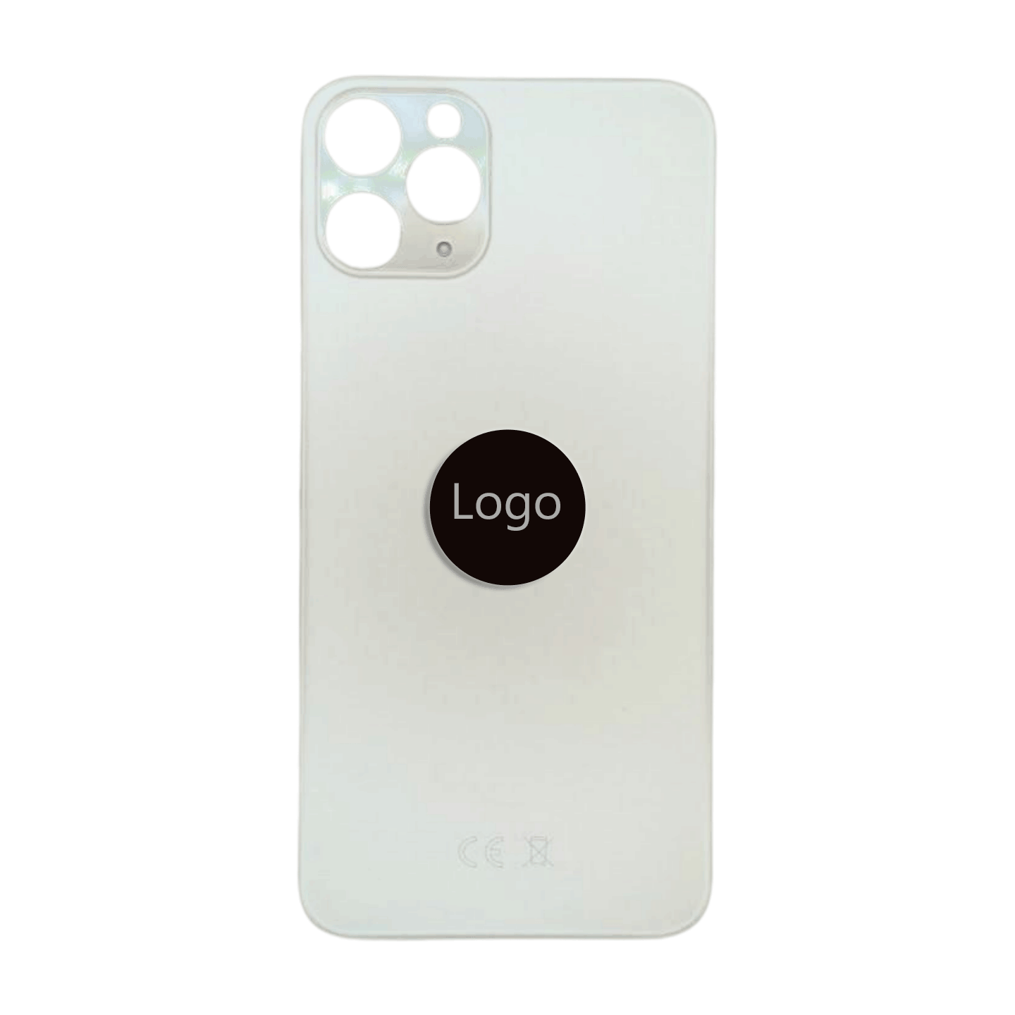 iPhone 11 Pro Max Rückglas Backcover mit Logo (AAA-Qualität)